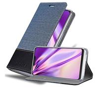 cadorabo Book Case works with Cubot P20 in DARK BLUE BLACK - with Magnetic Closure, Stand Function and Card Slot - Wallet Etui Cover Pouch PU Leather Flip