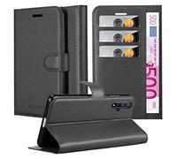 cadorabo Book Case works with Honor 20 in OXID BLACK - with Magnetic Closure, Stand Function and Card Slot - Wallet Etui Cover Pouch PU Leather Flip