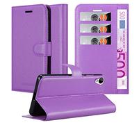 cadorabo Book Case works with HTC Desire 10 LIFESTYLE/Desire 825 in PASTEL PURPLE - with Magnetic Closure, Stand Function and Card Slot - Wallet Etui Cover Pouch PU Leather Flip