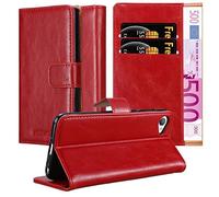 cadorabo Book Case works with HTC Desire 12 in WINE RED - with Magnetic Closure, Stand Function and Card Slot - Wallet Etui Cover Pouch PU Leather Flip