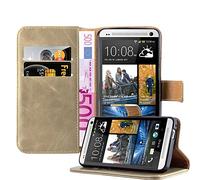 Case for HTC One M7 Protection Wallet Cover Magnetic Luxury Book