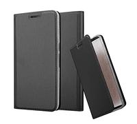 cadorabo Book Case works with Huawei NEXUS 6P in CLASSY BLACK - with Magnetic Closure, Stand Function and Card Slot - Wallet Etui Cover Pouch PU Leather Flip
