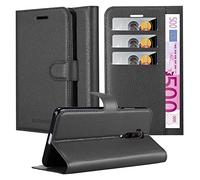 cadorabo Book Case works with OnePlus 7T PRO in OXID BLACK - with Magnetic Closure, Stand Function and Card Slot - Wallet Etui Cover Pouch PU Leather Flip