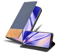 cadorabo Book Case works with Samsung Galaxy S20 ULTRA in DARK BLUE BROWN - with Magnetic Closure, Stand Function and Card Slot - Wallet Etui Cover Pouch PU Leather Flip