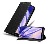 cadorabo Book Case works with Sony Xperia L4 in NIGHT BLACK - with Magnetic Closure, Stand Function and Card Slot - Wallet Etui Cover Pouch PU Leather Flip