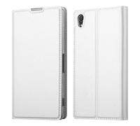 cadorabo Book Case works with Sony Xperia Z2 in CLASSY SILVER - with Magnetic Closure, Stand Function and Card Slot - Wallet Etui Cover Pouch PU Leather Flip