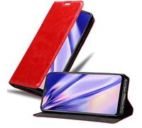 cadorabo Book Case works with Vivo Y95 in APPLE RED - with Magnetic Closure, Stand Function and Card Slot - Wallet Etui Cover Pouch PU Leather Flip