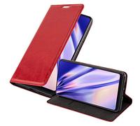 cadorabo Book Case works with Xiaomi Mi MIX 2S in APPLE RED - with Magnetic Closure, Stand Function and Card Slot - Wallet Etui Cover Pouch PU Leather Flip