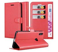 cadorabo Book Case works with Xiaomi RedMi NOTE 5 in CANDY APPLE RED - with Magnetic Closure, Stand Function and Card Slot - Wallet Etui Cover Pouch PU Leather Flip