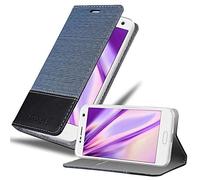 cadorabo Book Case works with ZTE Blade V8 in DARK BLUE BLACK - with Magnetic Closure, Stand Function and Card Slot - Wallet Etui Cover Pouch PU Leather Flip