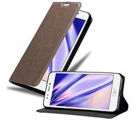 cadorabo Book Case works with ZTE Nubia M2 LITE in COFFEE BROWN - with Magnetic Closure, Stand Function and Card Slot - Wallet Etui Cover Pouch PU Leather Flip