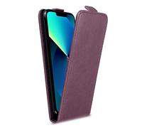 cadorabo Case compatible with Apple iPhone 13 in LILAC VIOLET - Flip Style Case made of Smooth Faux Leather - Wallet Etui Cover Pouch PU Leather Flip