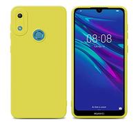 cadorabo Case compatible with Huawei Y6 2019 in FLUID YELLOW - Protective cover made of flexible TPU silicone