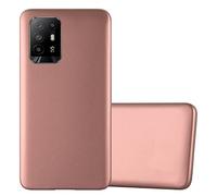 cadorabo Case compatible with Oppo A94 5G in METALLIC ROSÉ GOLD - Shockproof and Scratch Resistant TPU Silicone Cover - Ultra Slim Protective Gel Shell Bumper Back Skin