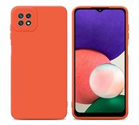 cadorabo Case compatible with Samsung Galaxy A22 5G in FLUID ORANGE - Protective cover made of flexible TPU silicone