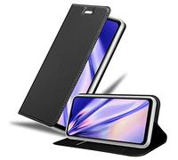 cadorabo Case compatible with Samsung Galaxy M33 5G in CLASSY BLACK - Protective cover with magnetic closure, standing function and card slot
