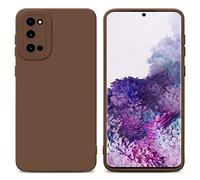 cadorabo Case compatible with Samsung Galaxy S20 in FLUID BROWN - Protective cover made of flexible TPU silicone