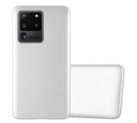 cadorabo Case compatible with Samsung Galaxy S20 ULTRA in METALLIC SILVER - Shockproof and Scratch Resistant TPU Silicone Cover - Ultra Slim Protective Gel Shell Bumper Back Skin