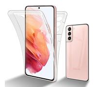 cadorabo Case compatible with Samsung Galaxy S22 in TRANSPARENT - 360° Full Body Mobile Phone Case Front and Back Protection All-Round Protection Protective Case with Screen Protection