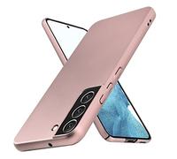 cadorabo Case compatible with Samsung Galaxy S22 PLUS in METAL ROSÉ GOLD - Shockproof and Scratch Resistent Plastic Hard Cover - Ultra Slim Protective Shell Bumper Back Skin