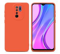 cadorabo Case compatible with Xiaomi RedMi 9 in FLUID ORANGE - Protective cover made of flexible TPU silicone