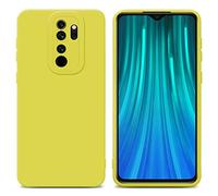 cadorabo Case compatible with Xiaomi RedMi NOTE 8 PRO in FLUID YELLOW - Protective cover made of flexible TPU silicone