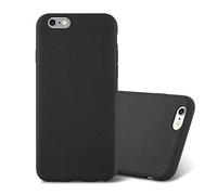 cadorabo Case works with Apple iPhone 6 / iPhone 6S in FROST BLACK - Shockproof and Scratch Resistant TPU Silicone Cover - Ultra Slim Protective Gel Shell Bumper Back Skin