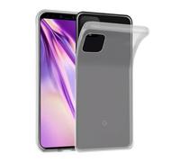 cadorabo Case works with Google Pixel 4 XL in FULLY TRANSPARENT - Shockproof and Scratch Resistant TPU Silicone Cover - Ultra Slim Protective Gel Shell Bumper Back Skin