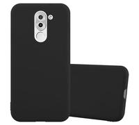 cadorabo Case works with Honor 6X in CANDY BLACK - Shockproof and Scratch Resistant TPU Silicone Cover - Ultra Slim Protective Gel Shell Bumper Back Skin