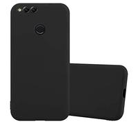 cadorabo Case works with Honor 7x in CANDY BLACK - Shockproof and Scratch Resistant TPU Silicone Cover - Ultra Slim Protective Gel Shell Bumper Back Skin