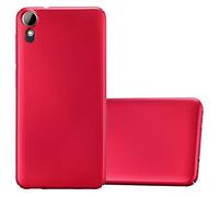 cadorabo Case works with HTC Desire 10 Lifestyle/Desire 825 in METAL RED - Shockproof and Scratch Resistent Plastic Hard Cover - Ultra Slim Protective Shell Bumper Back Skin