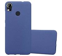 cadorabo Case works with HTC Desire 10 PRO in FROST DARK BLUE - Shockproof and Scratch Resistant TPU Silicone Cover - Ultra Slim Protective Gel Shell Bumper Back Skin