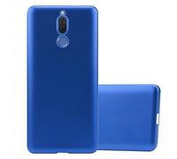 cadorabo Case works with Huawei MATE 10 LITE in METALLIC BLUE - Shockproof and Scratch Resistant TPU Silicone Cover - Ultra Slim Protective Gel Shell Bumper Back Skin
