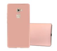 cadorabo Case works with Huawei MATE S in METAL ROSÉ GOLD - Shockproof and Scratch Resistent Plastic Hard Cover - Ultra Slim Protective Shell Bumper Back Skin