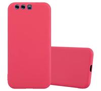 cadorabo Case works with Huawei P10 PLUS in CANDY RED - Shockproof and Scratch Resistant TPU Silicone Cover - Ultra Slim Protective Gel Shell Bumper Back Skin