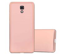 cadorabo Case works with LG X SCREEN in METAL ROSÉ GOLD - Shockproof and Scratch Resistent Plastic Hard Cover - Ultra Slim Protective Shell Bumper Back Skin