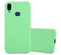 cadorabo Case works with Samsung Galaxy A10s in CANDY PASTEL GREEN - Shockproof and Scratch Resistant TPU Silicone Cover - Ultra Slim Protective Gel Shell Bumper Back Skin