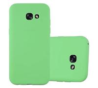 cadorabo Case works with Samsung Galaxy A3 2017 in CANDY PASTEL GREEN - Shockproof and Scratch Resistant TPU Silicone Cover - Ultra Slim Protective Gel Shell Bumper Back Skin