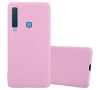 cadorabo Case works with Samsung Galaxy A9 2018 in CANDY PINK - Shockproof and Scratch Resistant TPU Silicone Cover - Ultra Slim Protective Gel Shell Bumper Back Skin