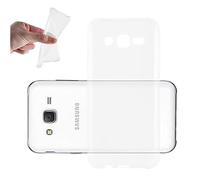 cadorabo Case works with Samsung Galaxy J3 2015 in FULLY TRANSPARENT - Shockproof and Scratch Resistant TPU Silicone Cover - Ultra Slim Protective Gel Shell Bumper Back Skin