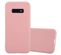 cadorabo Case works with Samsung Galaxy S10e in CANDY PINK - Shockproof and Scratch Resistant TPU Silicone Cover - Ultra Slim Protective Gel Shell Bumper Back Skin