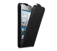 Cadorabo Flip Style Case for Huawei Ascend Y300 in Caviar Black