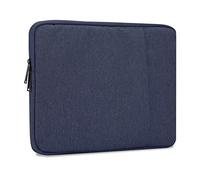 cadorabo Laptop Bag 13.3" in DARK BLUE - Notebook Computer Cover made of Fabric with Velvet Lining, Compartment and Anti-Scratch Zipper - Protection Sleeve Case