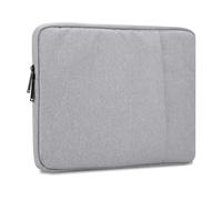 cadorabo Laptop Bag 14" in GREY - Notebook Computer Cover made of Fabric with Velvet Lining, Compartment and Anti-Scratch Zipper - Protection Sleeve Case