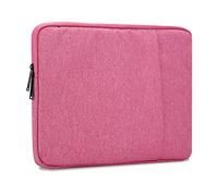 cadorabo Laptop Bag 14" in PINK - Notebook Computer Cover made of Fabric with Velvet Lining, Compartment and Anti-Scratch Zipper - Protection Sleeve Case