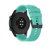 cadorabo Silicone Bracelet 22mm compatible with Samsung Galaxy Gear S3 / Gear 2 in TURQUOISE - Replacement Bracelet for Huawei Watch GT for Ticwatch Pro for Pepple Time for Amazfit Pace uvm
