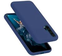 cadorabo silicone case compatible with Honor 20 PRO, mobile phone cover for 20 PRO- impact-resistant, thin, Silky-Soft Touch Full-Body Protective Phone Case - LIQUID BLUE