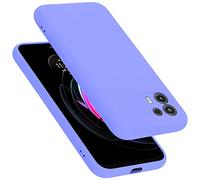 cadorabo silicone case compatible with Motorola EDGE 20 LITE/FUSION, mobile phone cover for EDGE 20 LITE/FUSION- impact-resistant, thin, Protective Phone Case - LIQUID LIGHT PURPLE