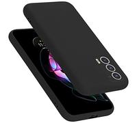 cadorabo silicone case compatible with Motorola EDGE 20, mobile phone cover for EDGE 20- impact-resistant, thin, Silky-Soft Touch Full-Body Protective Phone Case - LIQUID BLACK