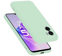 cadorabo silicone case compatible with Oppo A57 5G / Realme V23, mobile phone cover for A57 5G / Realme V23- impact-resistant, thin, Silky-Soft Touch Protective Phone Case - LIQUID LIGHT GREEN